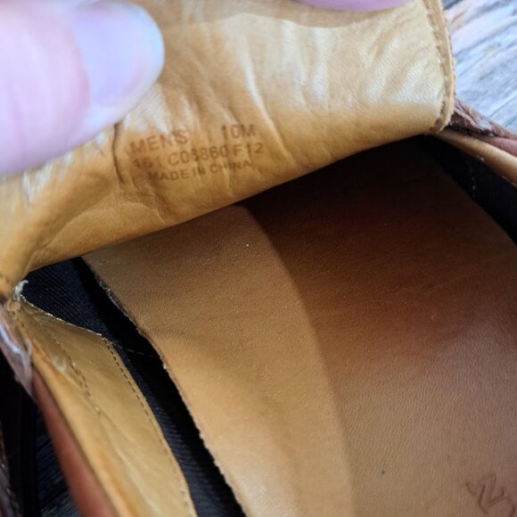 Cole Haan Brown leather moc-toe penny loafers size mens 10 main image 4